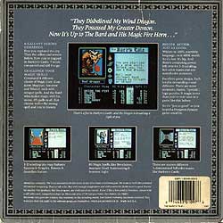 The Bard's Tale package design by Michael LaBash
